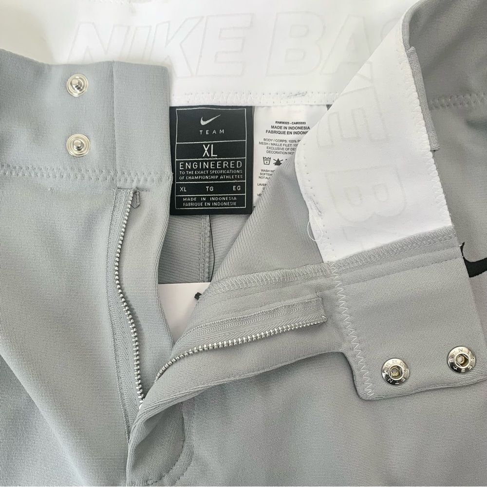 Nike Vapor Select Grey Full-Length Baseball Pants Size XL NWT - Picture 7 of 8